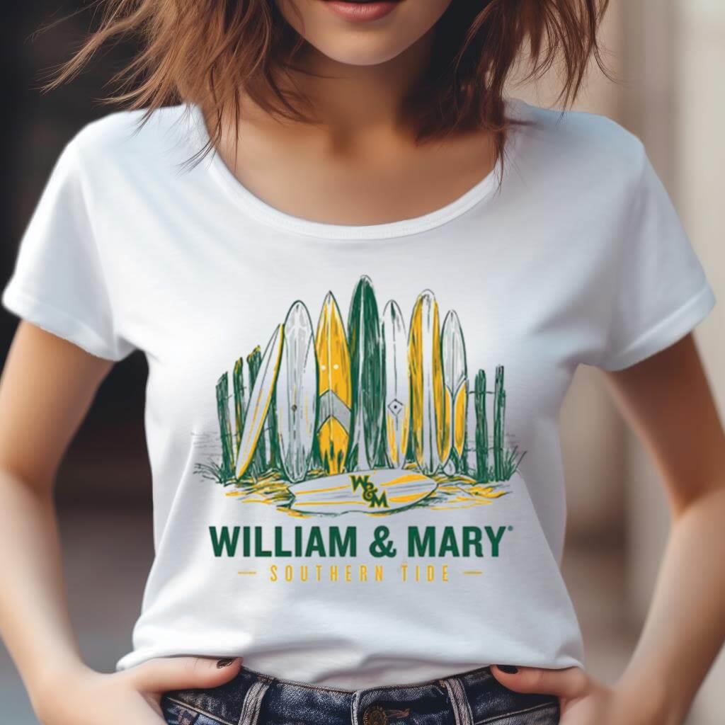 William & Mary Surfboard Row Shirt William & Mary Surfboard Row Shirt