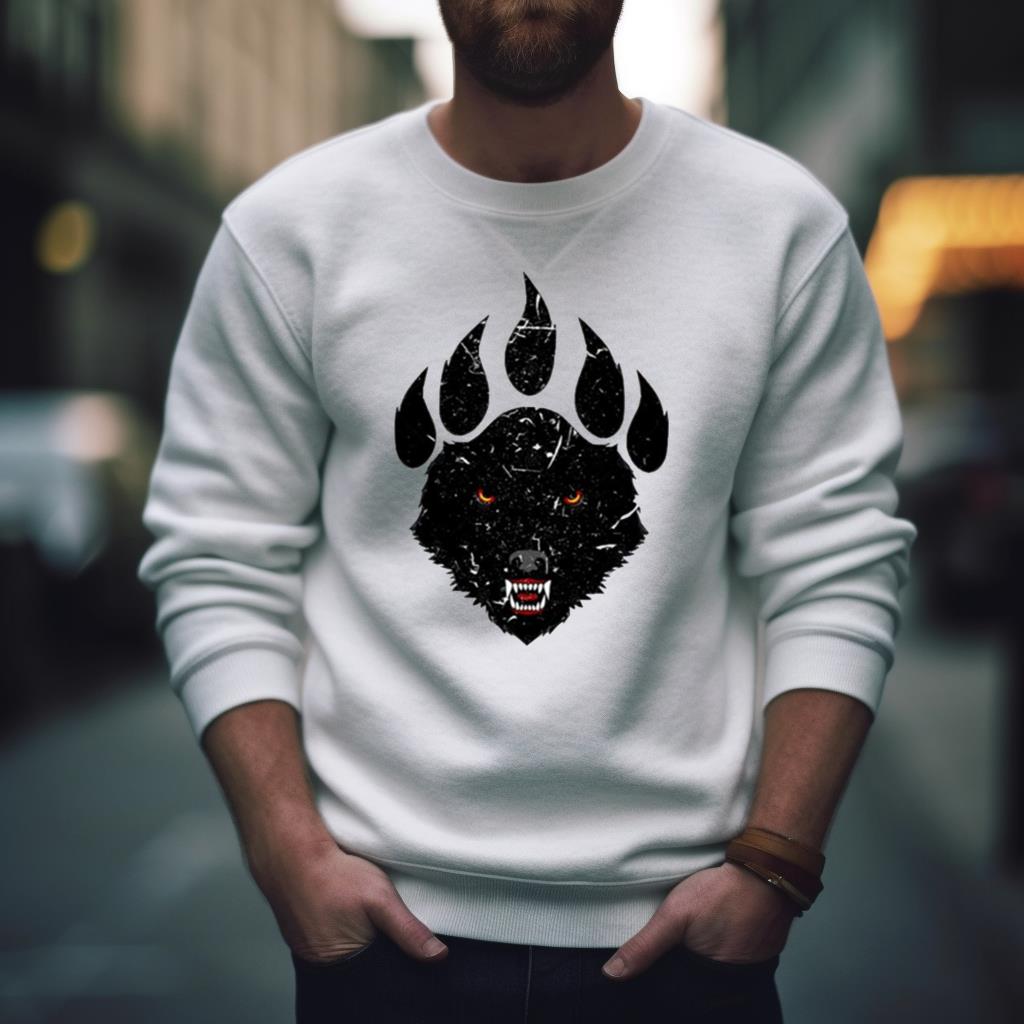 Wolf Claw Black Print Shirt