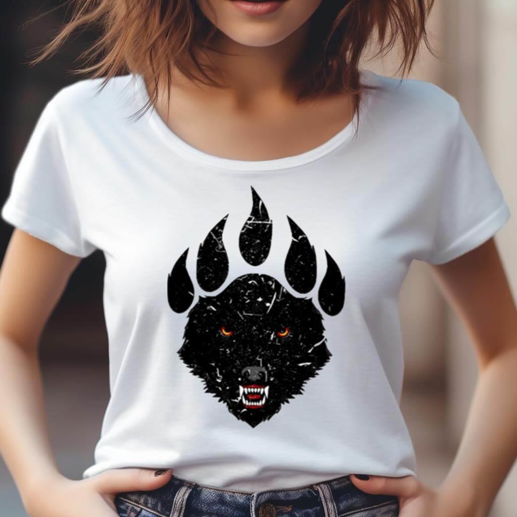 Wolf Claw Black Print Shirt Wolf Claw Black Print Shirt