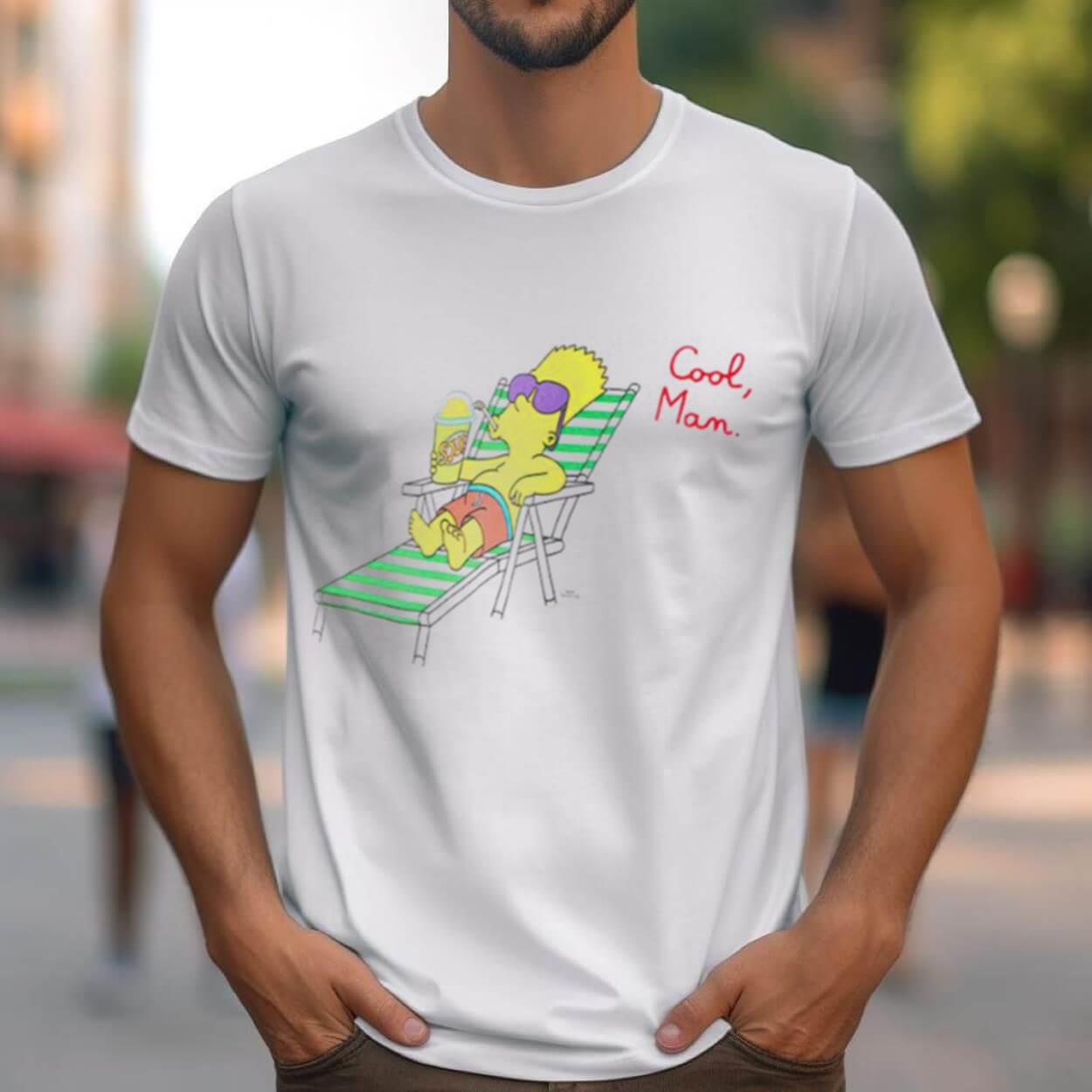 Bart Simpson Cool Man Shirt