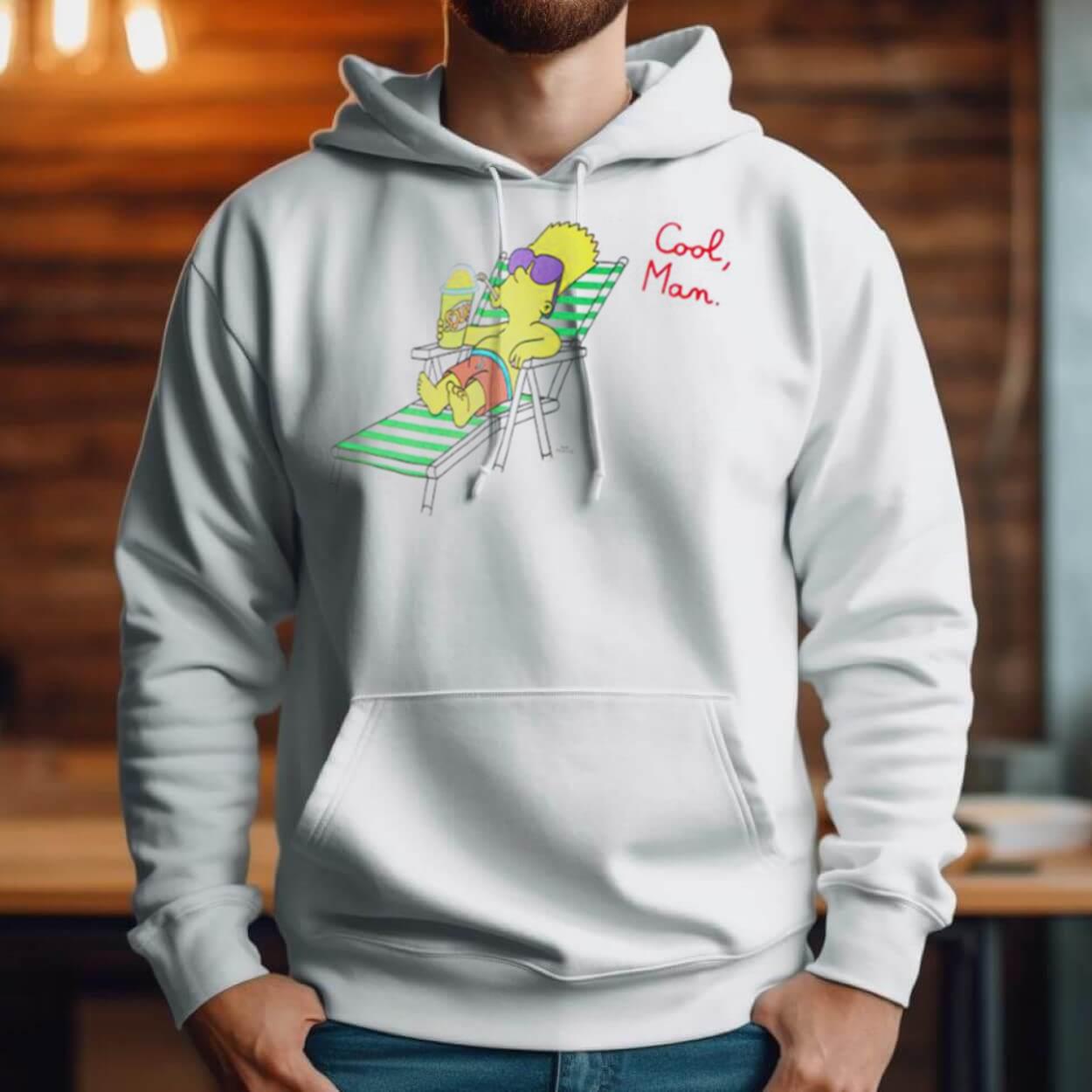 Bart Simpson Cool Man Shirt Bart Simpson Cool Man Shirt