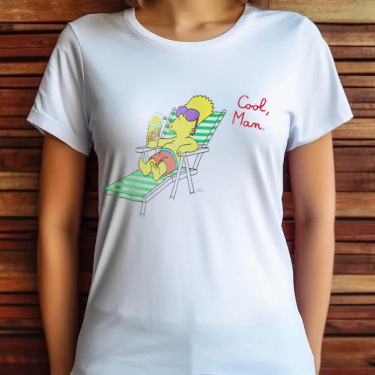 Bart Simpson Cool Man Shirt Bart Simpson Cool Man Shirt