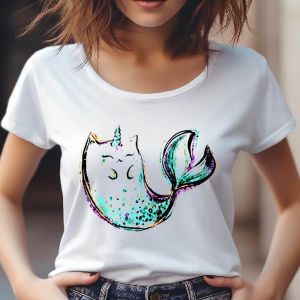 Cat Mermaid Unicorn Shirt Cat Mermaid Unicorn Shirt