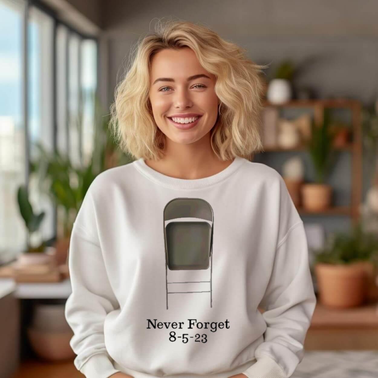Chair Never Forget 8 5 23 Shirt