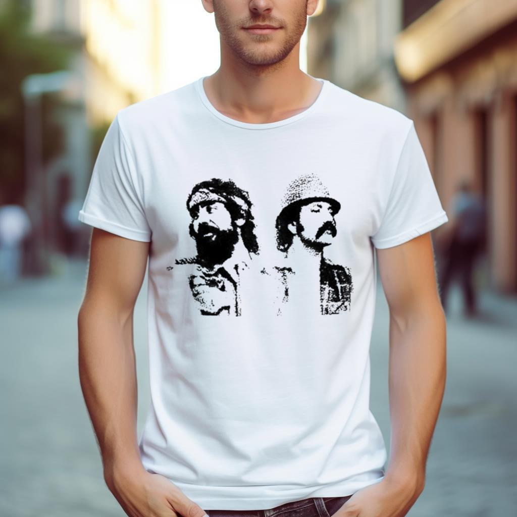 Cheech And Chong Dots Tan Shirt