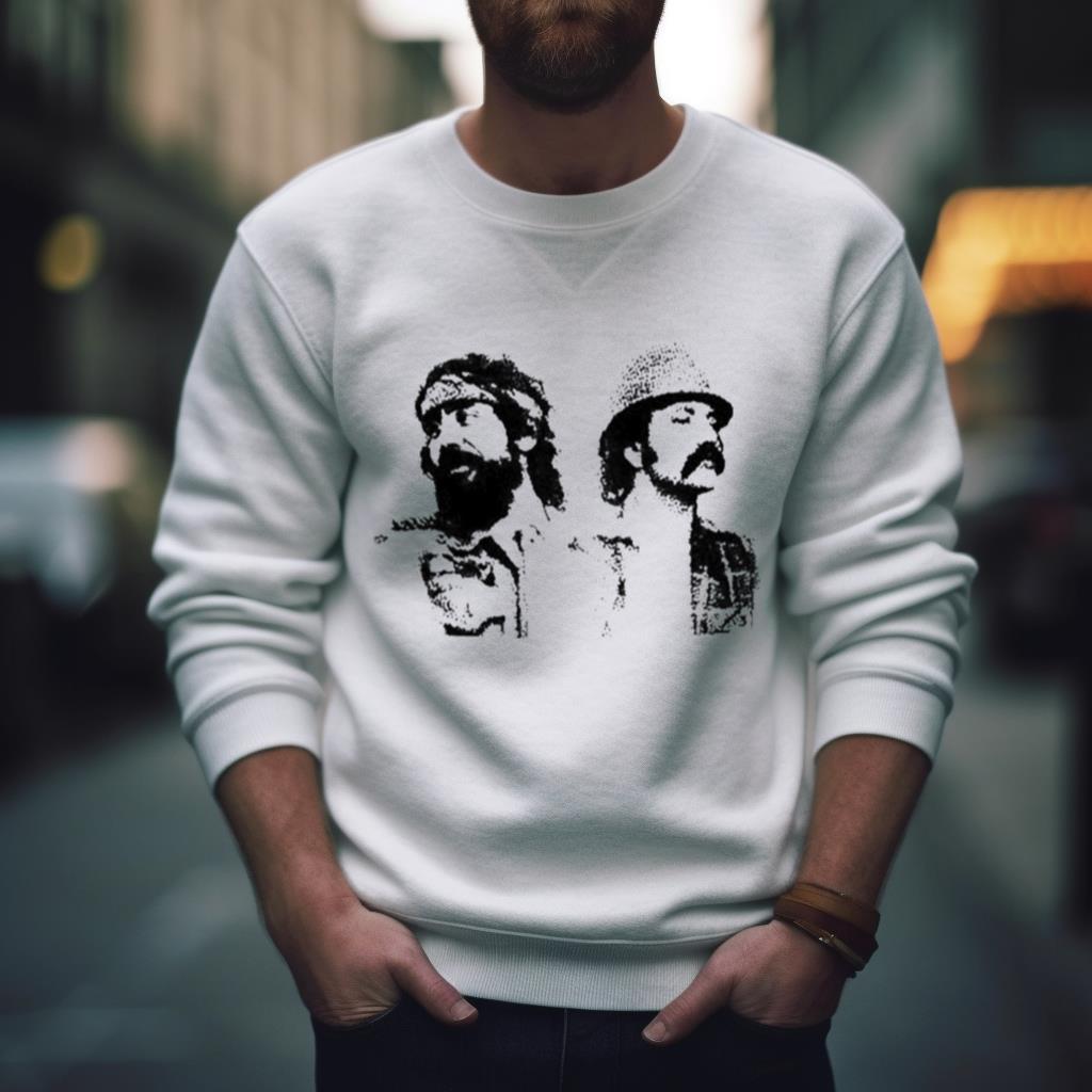 Cheech And Chong Dots Tan Shirt