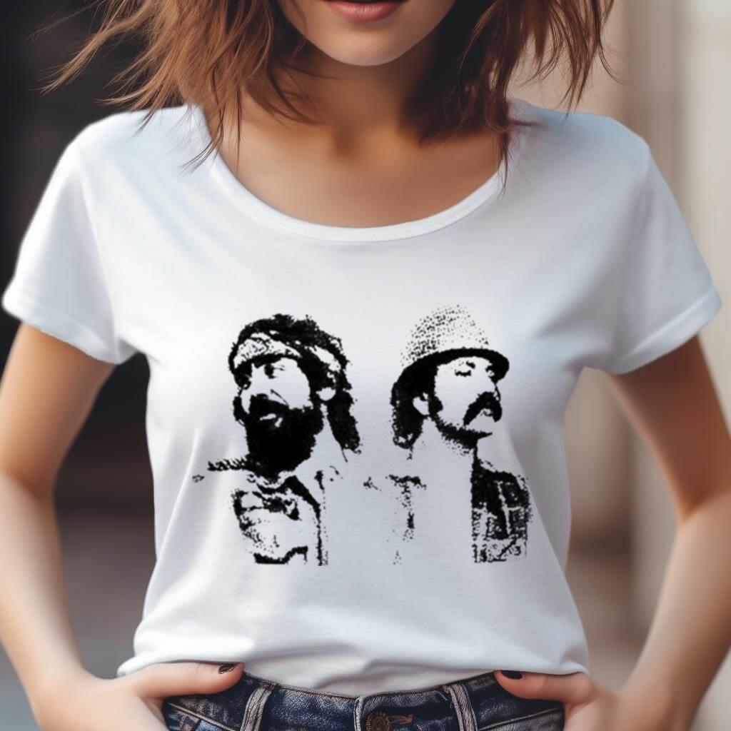 Cheech And Chong Dots Tan Shirt Cheech And Chong Dots Tan Shirt