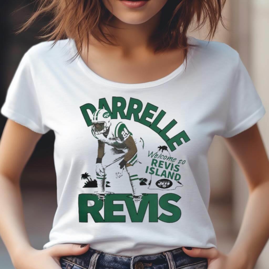 Darrelle Revis Gray New York Jets Retired Player Caricature Tri Blend T  Shirt - Reallgraphics