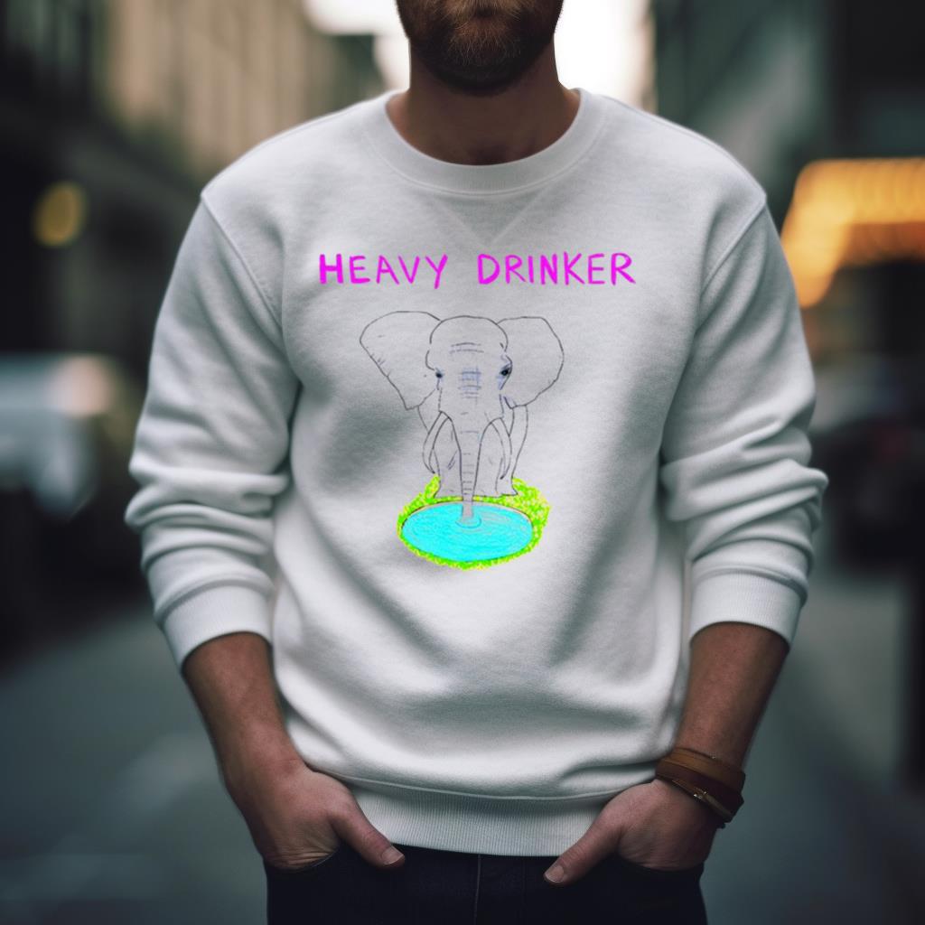 Dave Portnoy Wearing Heavy Drinker T Shirt