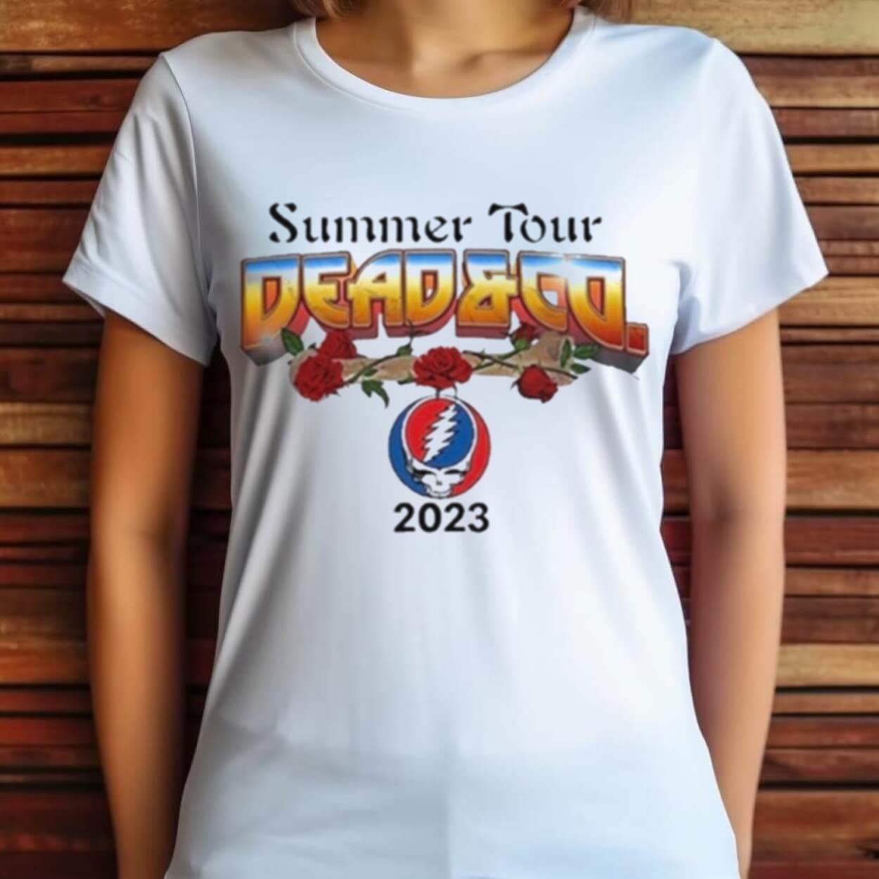Dead Company The Final Tour Giant Rose Shirt Dead Company The Final Tour Giant Rose Shirt