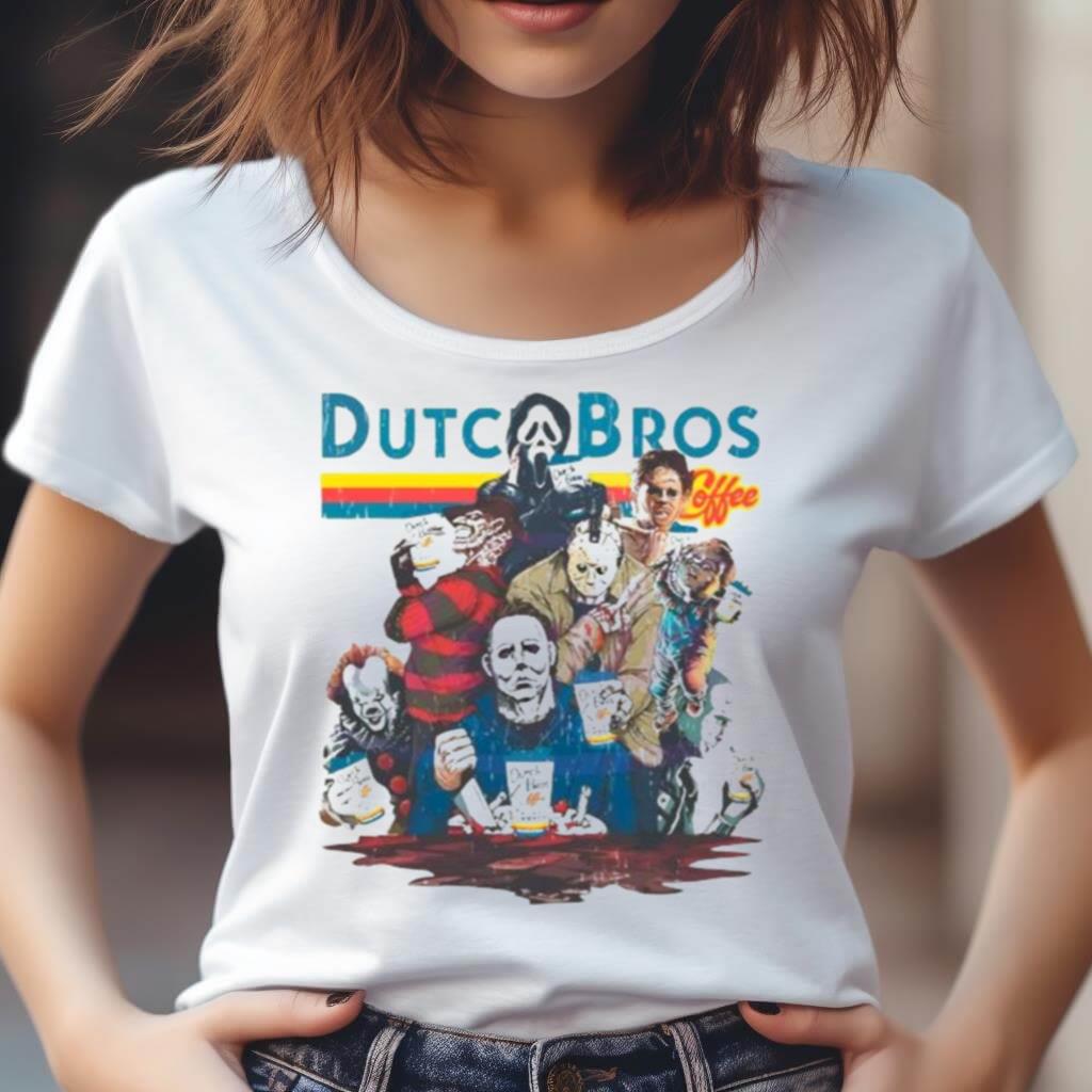 Dutch Bros Coffee Top Killers Halloween Shirt Dutch Bros Coffee Top Killers Halloween Shirt