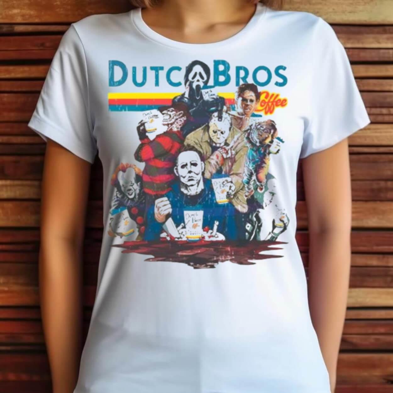 Dutch Bros Coffee Top Killers Halloween Shirt Dutch Bros Coffee Top Killers Halloween Shirt