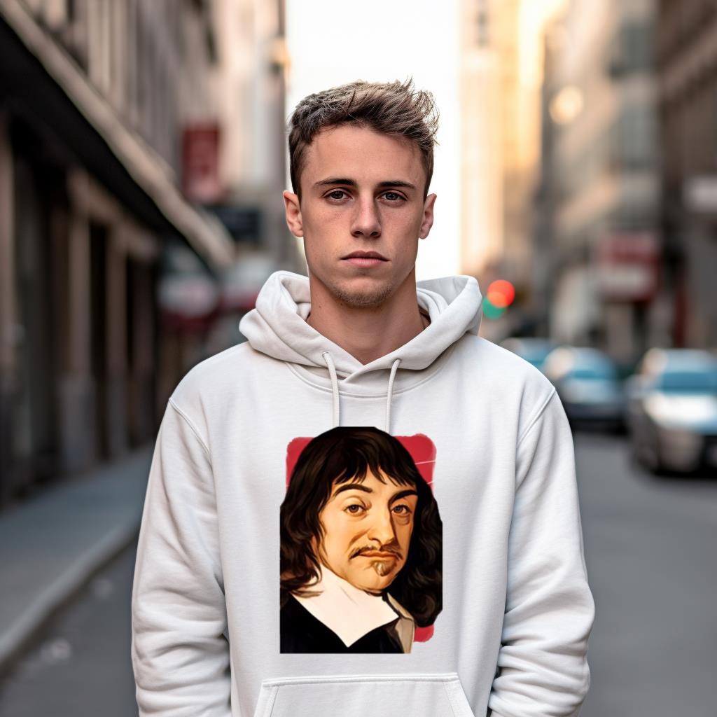 French Philosopher Ren� Descartes Illustration Shirt French Philosopher Ren� Descartes Illustration Shirt