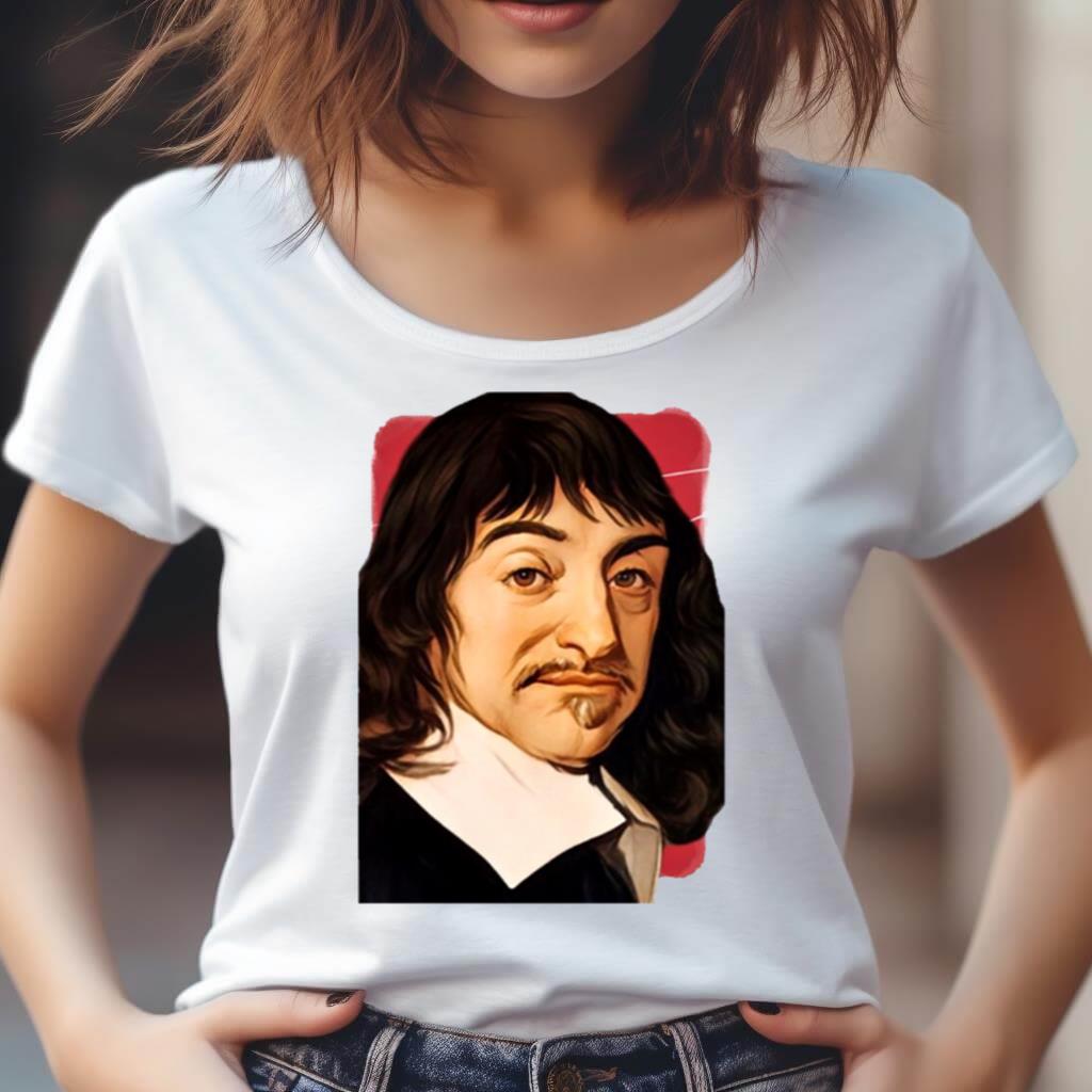 French Philosopher Ren� Descartes Illustration Shirt French Philosopher Ren� Descartes Illustration Shirt