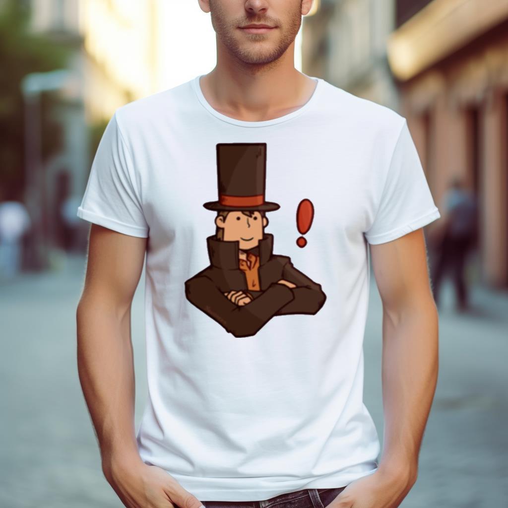 Funny Face Professor Layton Shirt