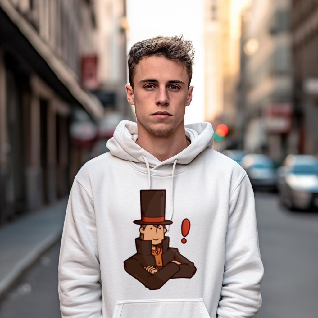 Funny Face Professor Layton Shirt Funny Face Professor Layton Shirt