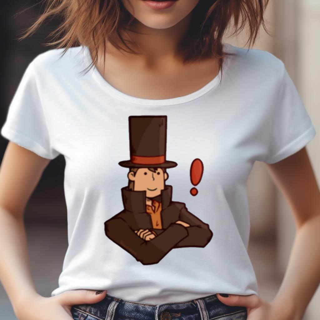 Funny Face Professor Layton Shirt Funny Face Professor Layton Shirt