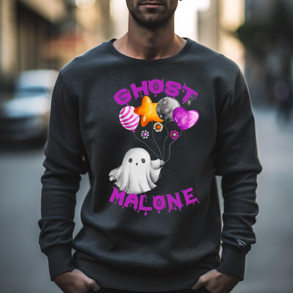 Ghost Malone Spooky Post Malone Halloween Shirt Hersmiles