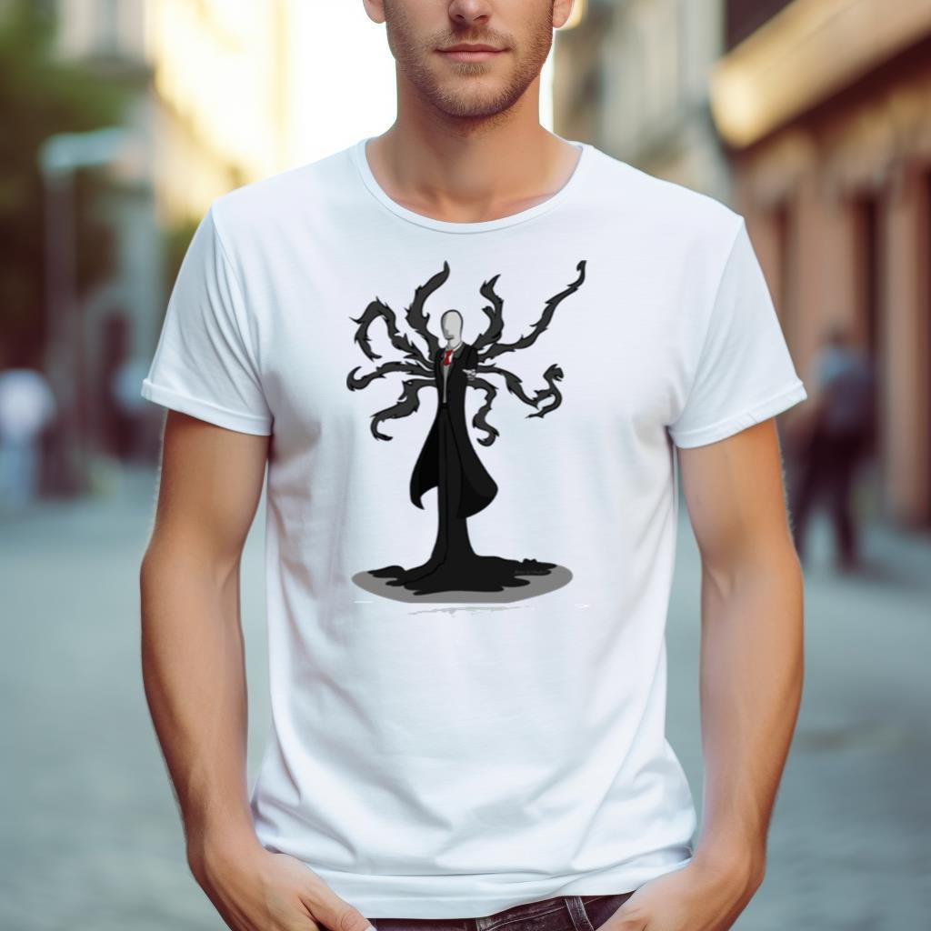 Halloween Slenderman Illustration Shirt