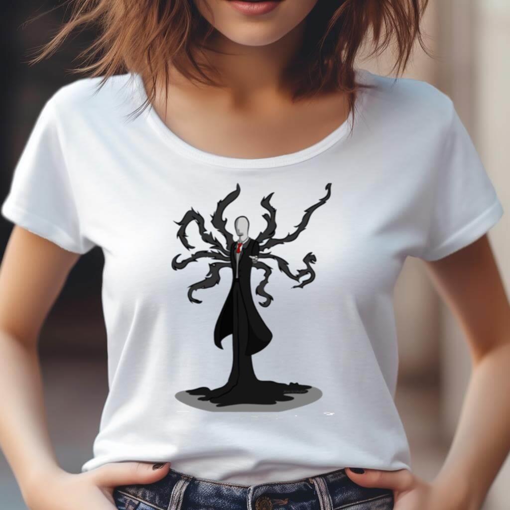 Halloween Slenderman Illustration Shirt Halloween Slenderman Illustration Shirt