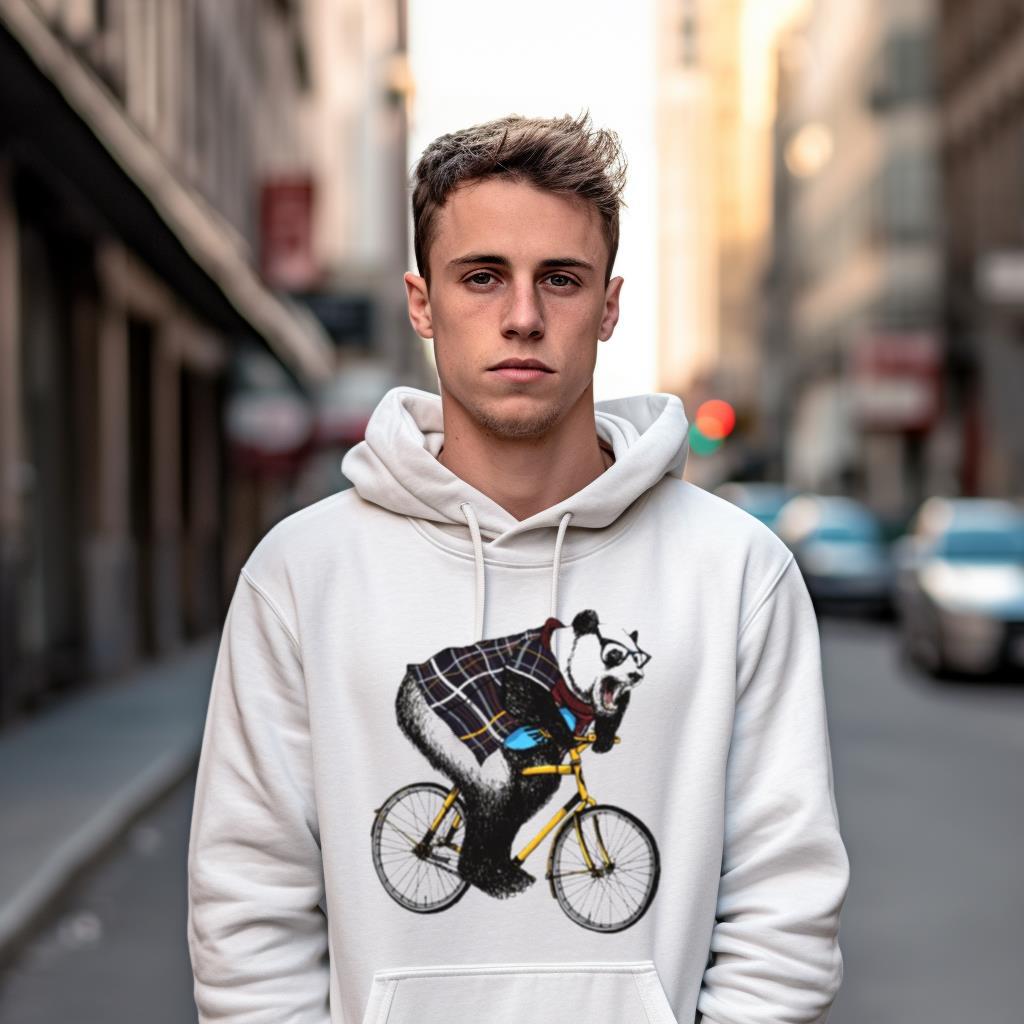 Hipster Panda Riding Bicycle Shirt Hipster Panda Riding Bicycle Shirt