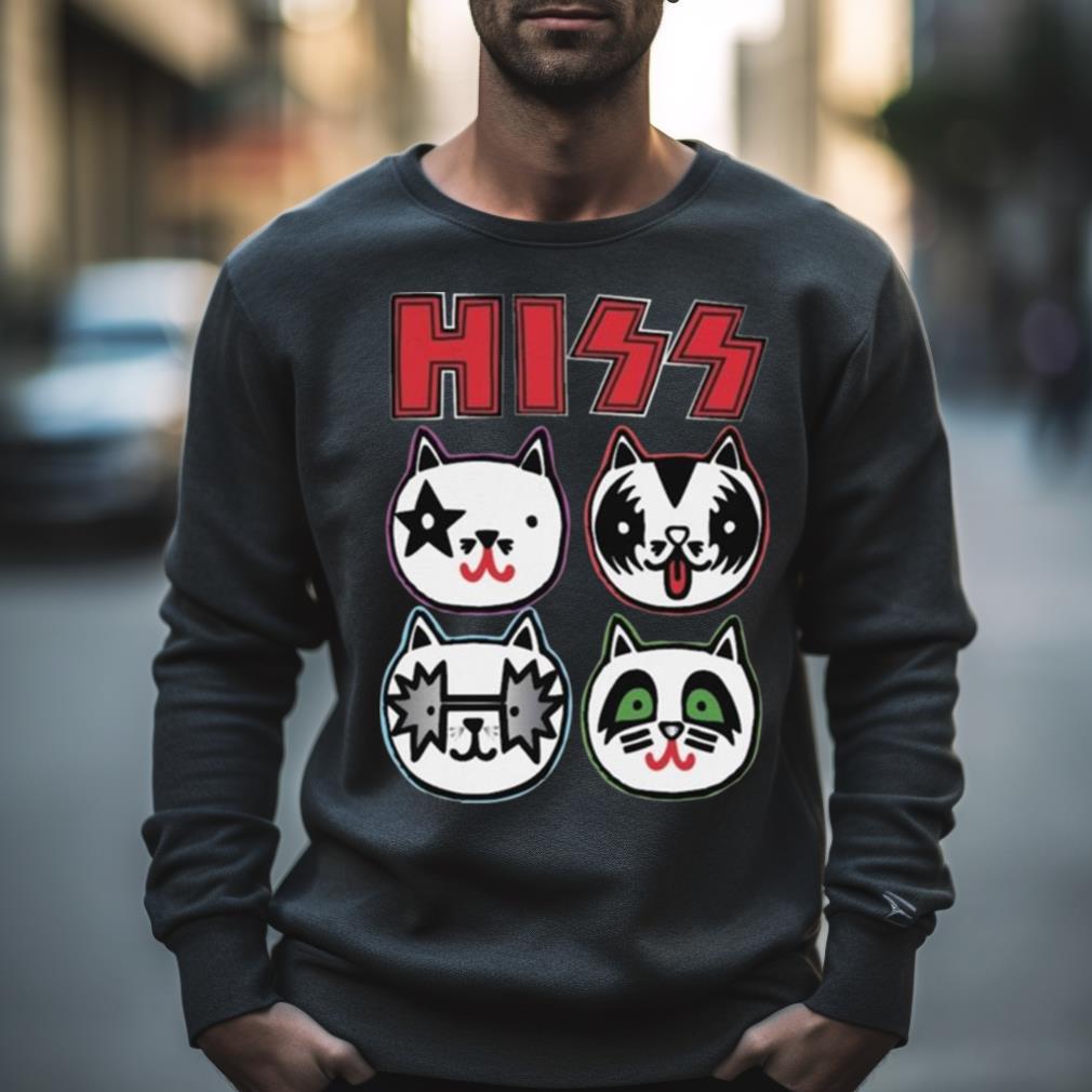 Hiss Kiss Cat Owner Rocker 2023 T Shirt