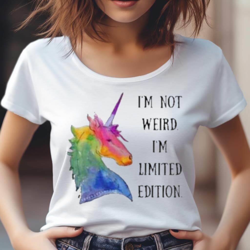 Horse I'M Not Weird I'M Limited Edition T Shirt Horse I'M Not Weird I'M Limited Edition T Shirt