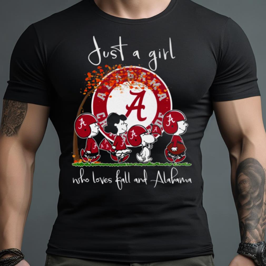 Just A Girl Who Loves Fall And Alabama T Shirt