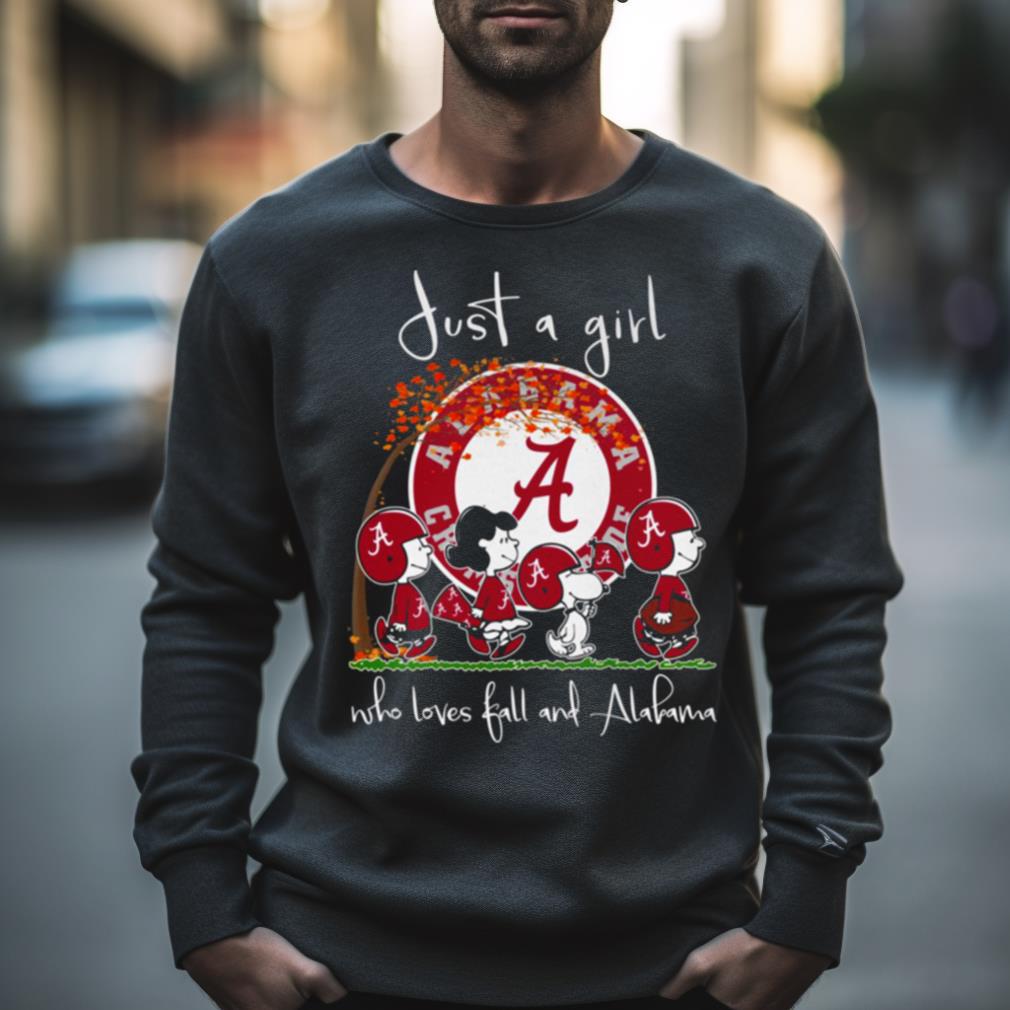 Just A Girl Who Loves Fall And Alabama T Shirt