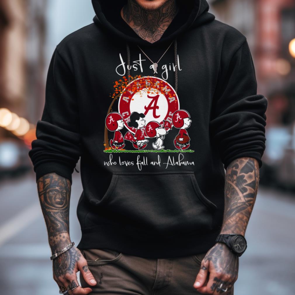 Just A Girl Who Loves Fall And Alabama T Shirt Just A Girl Who Loves Fall And Alabama T Shirt