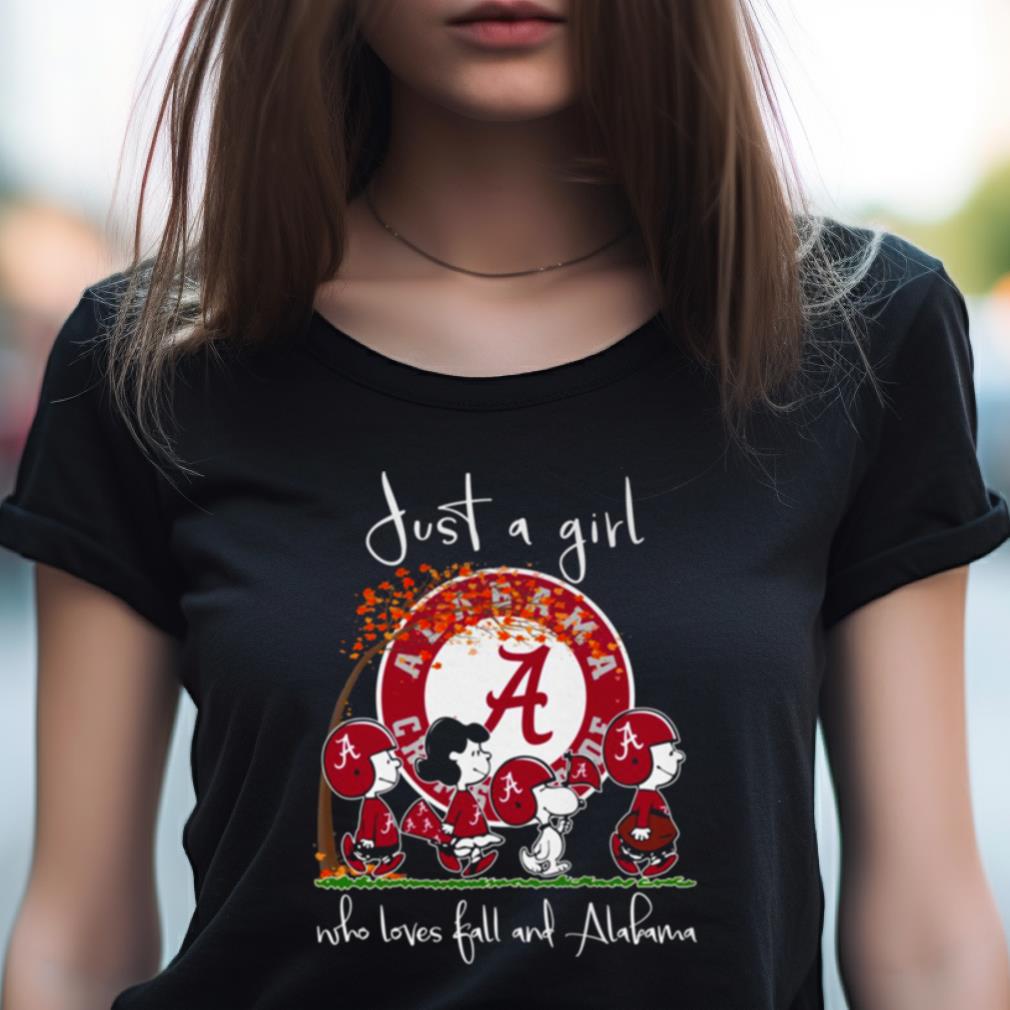 Just A Girl Who Loves Fall And Alabama T Shirt Just A Girl Who Loves Fall And Alabama T Shirt