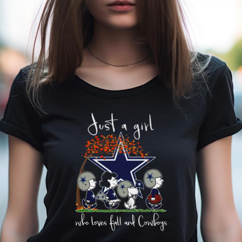 Just A Girl Who Loves Fall And Cowboys T Shirt Just A Girl Who Loves Fall And Cowboys T Shirt