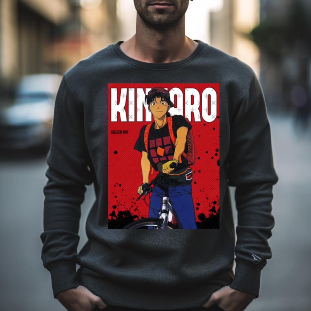 Kintaro Oe Red Comic Design Golden Boy Shirt