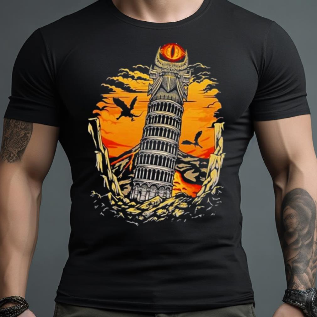 Leaning Dark Tower From Shirt