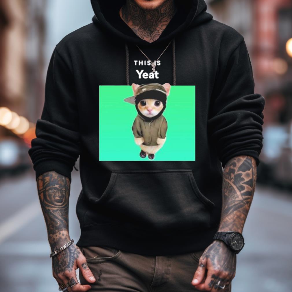 Memeabletees This Is Yeat Cat Shirt Memeabletees This Is Yeat Cat Shirt