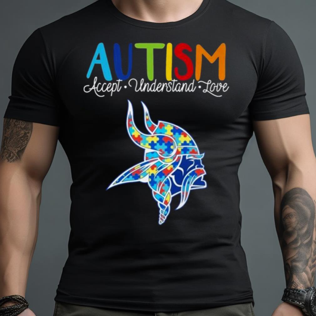Minnesota Vikings Autism Accept Understand Love 2023 Shirt