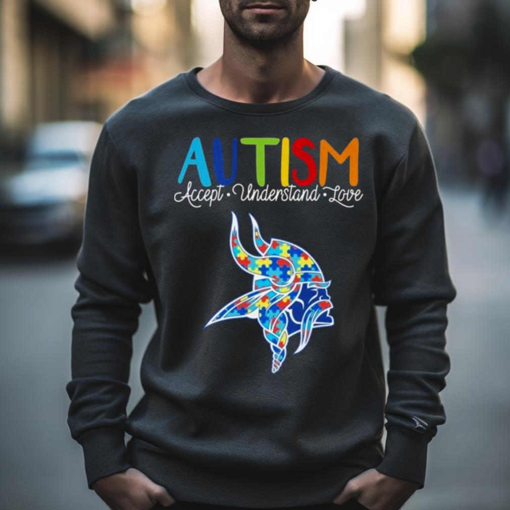 Minnesota Vikings Autism Accept Understand Love 2023 Shirt