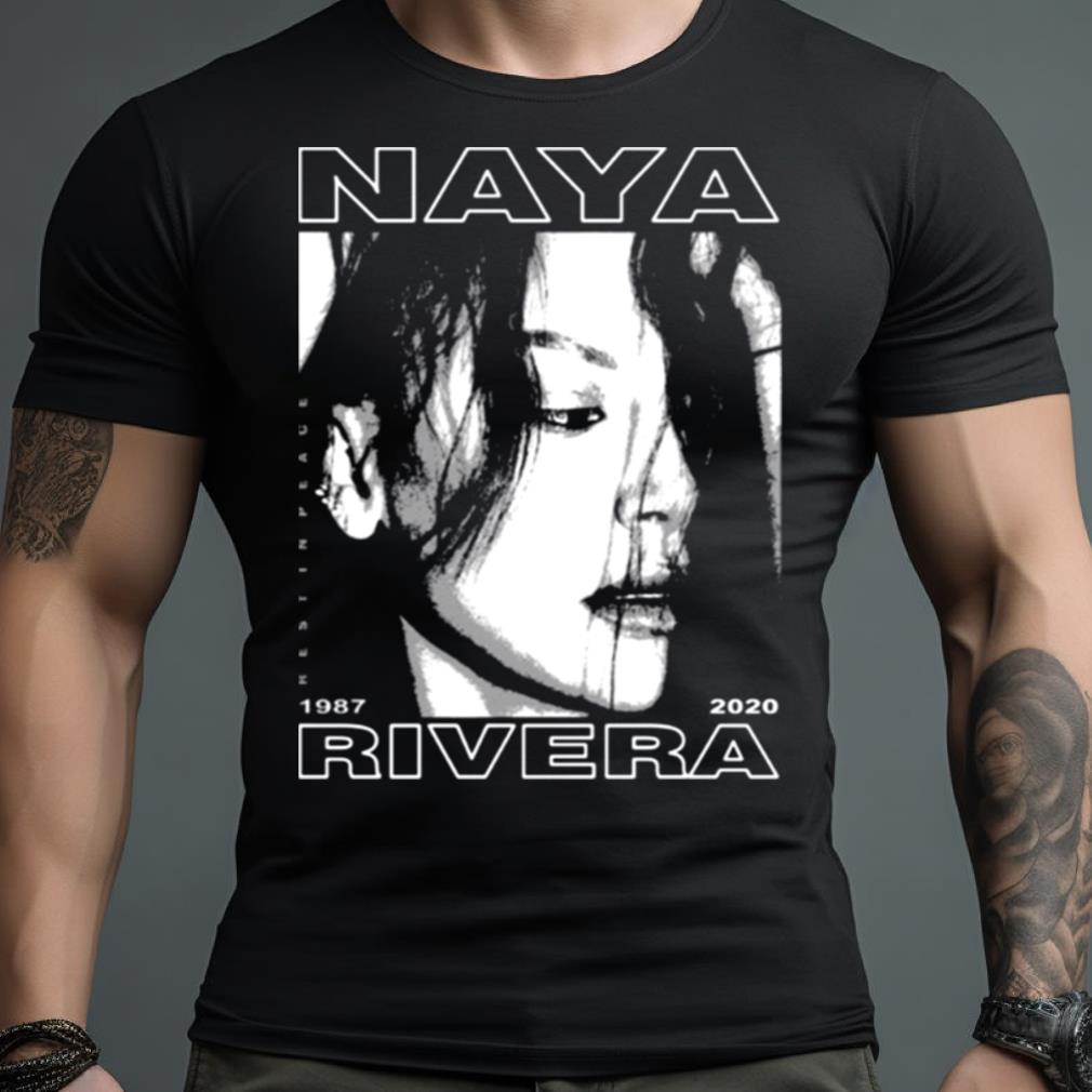 Naya Rivera Chromatic Art Black And White Shirt