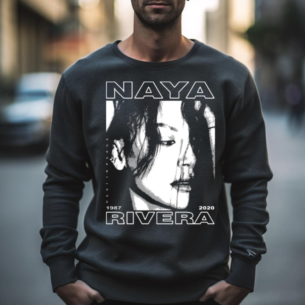Naya Rivera Chromatic Art Black And White Shirt