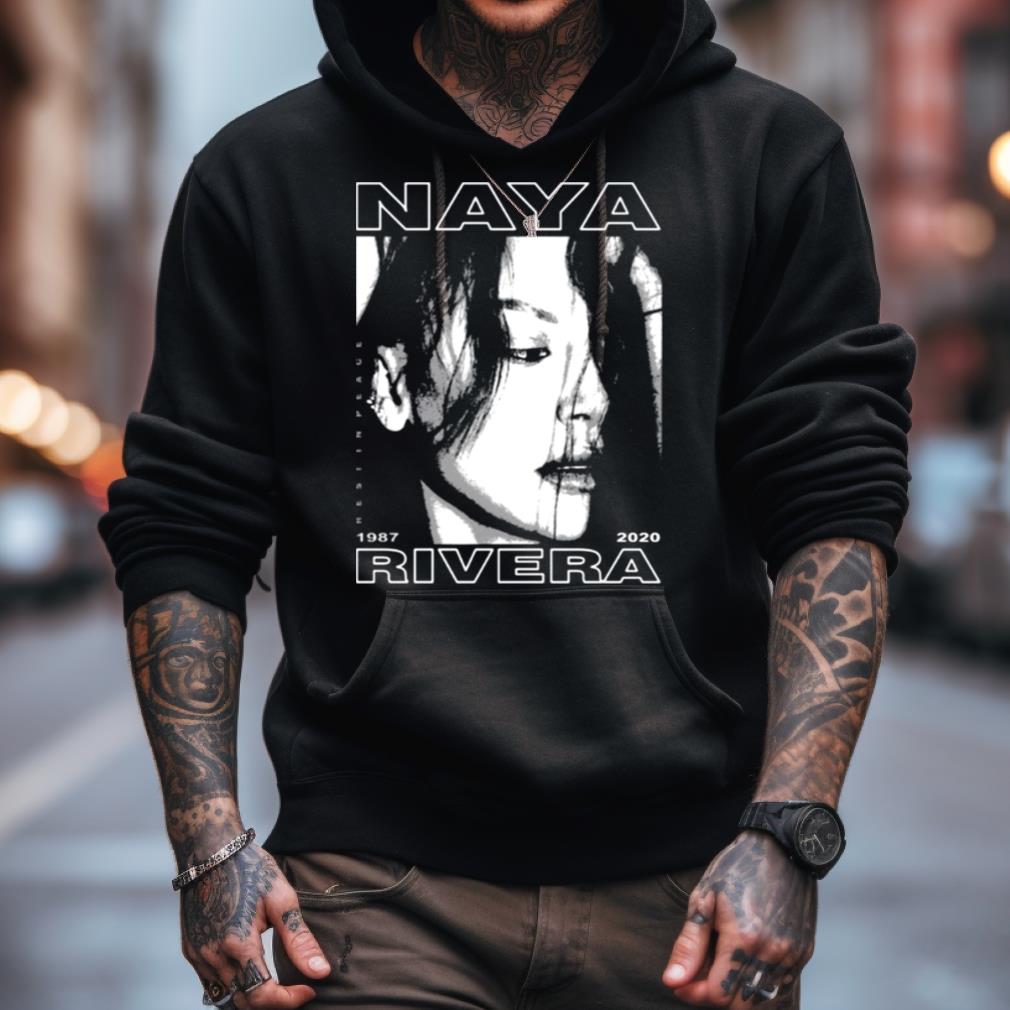 Naya Rivera Chromatic Art Black And White Shirt Naya Rivera Chromatic Art Black And White Shirt