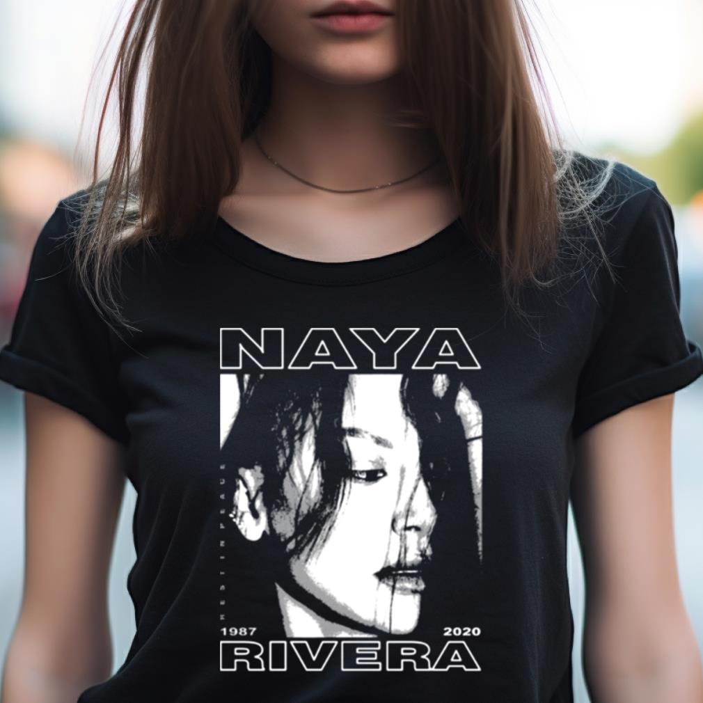Naya Rivera Chromatic Art Black And White Shirt Naya Rivera Chromatic Art Black And White Shirt