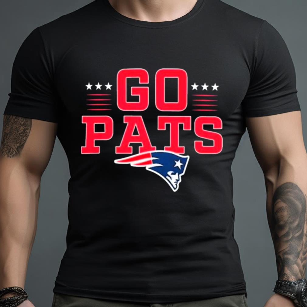 New England Patriots Go Pats Profile Big & Tall Two Sided Shirt