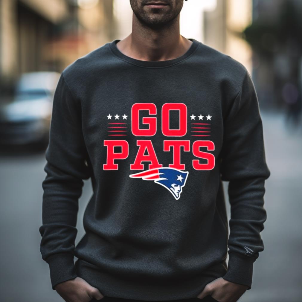 New England Patriots Go Pats Profile Big & Tall Two Sided Shirt