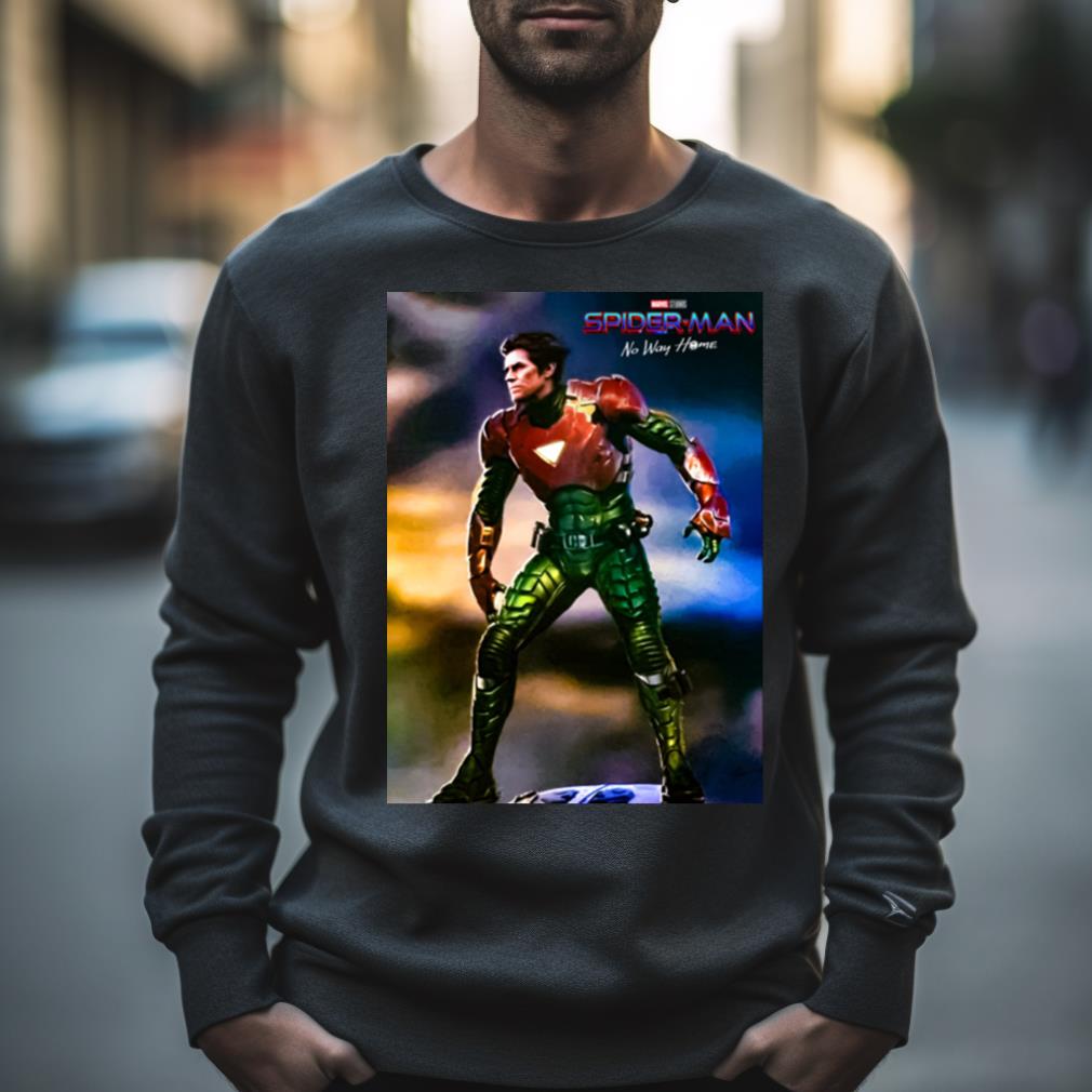New Spider Man No Way Home Concept Art Green Goblin Wearing Iron Man Mark 6 T Shirt