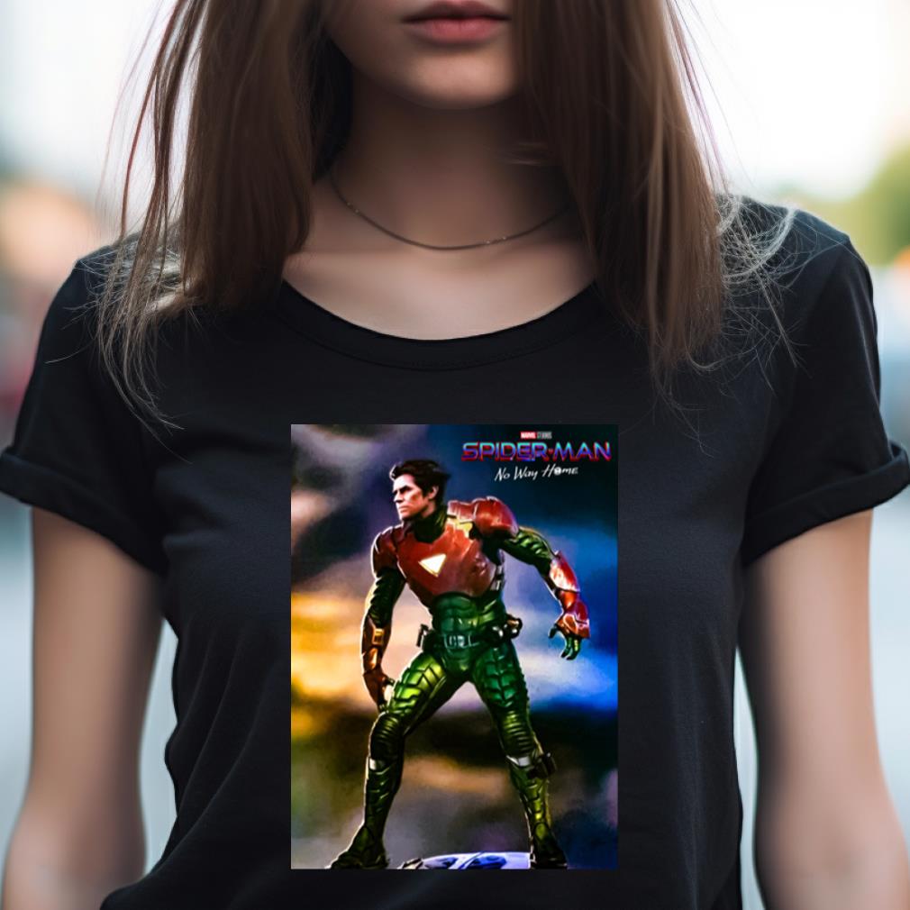 New Spider Man No Way Home Concept Art Green Goblin Wearing Iron Man Mark 6 T Shirt New Spider Man No Way Home Concept Art Green Goblin Wearing Iron Man Mark 6 T Shirt