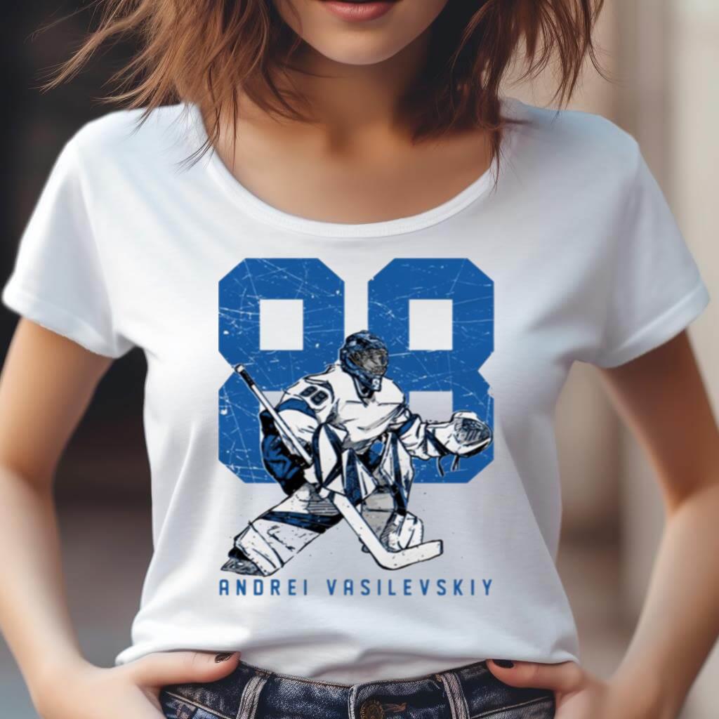 Number 88 Andrei Vasilevskiy Retro Shirt Number 88 Andrei Vasilevskiy Retro Shirt
