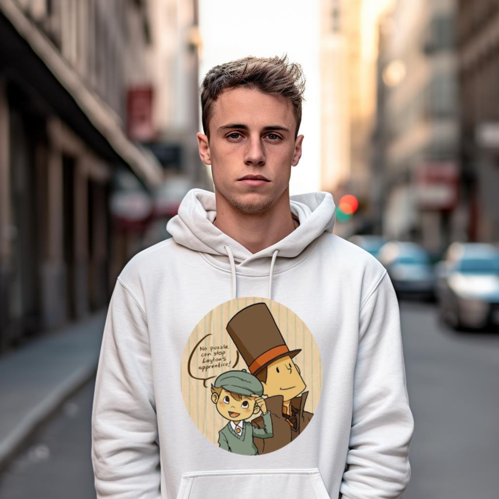 Professeur Layton And Cute Luke Shirt Professeur Layton And Cute Luke Shirt