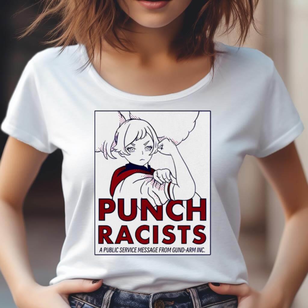 Punch Racists A Public Service Message From Gund Arm Inc T Shirt Punch Racists A Public Service Message From Gund Arm Inc T Shirt