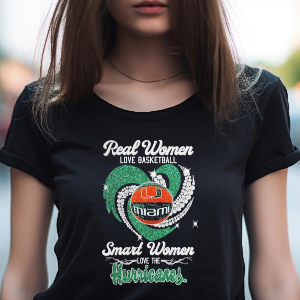 Real Women Love Basketball Smart Women Love The Hurricanes 2023 Shirt Real Women Love Basketball Smart Women Love The Hurricanes 2023 Shirt