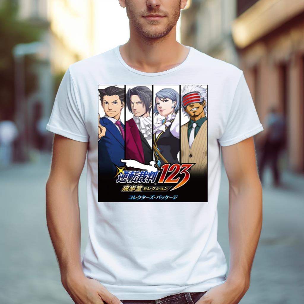 Retro Attorney Vintage Trilogy Miles Edgeworth Ace Shirt